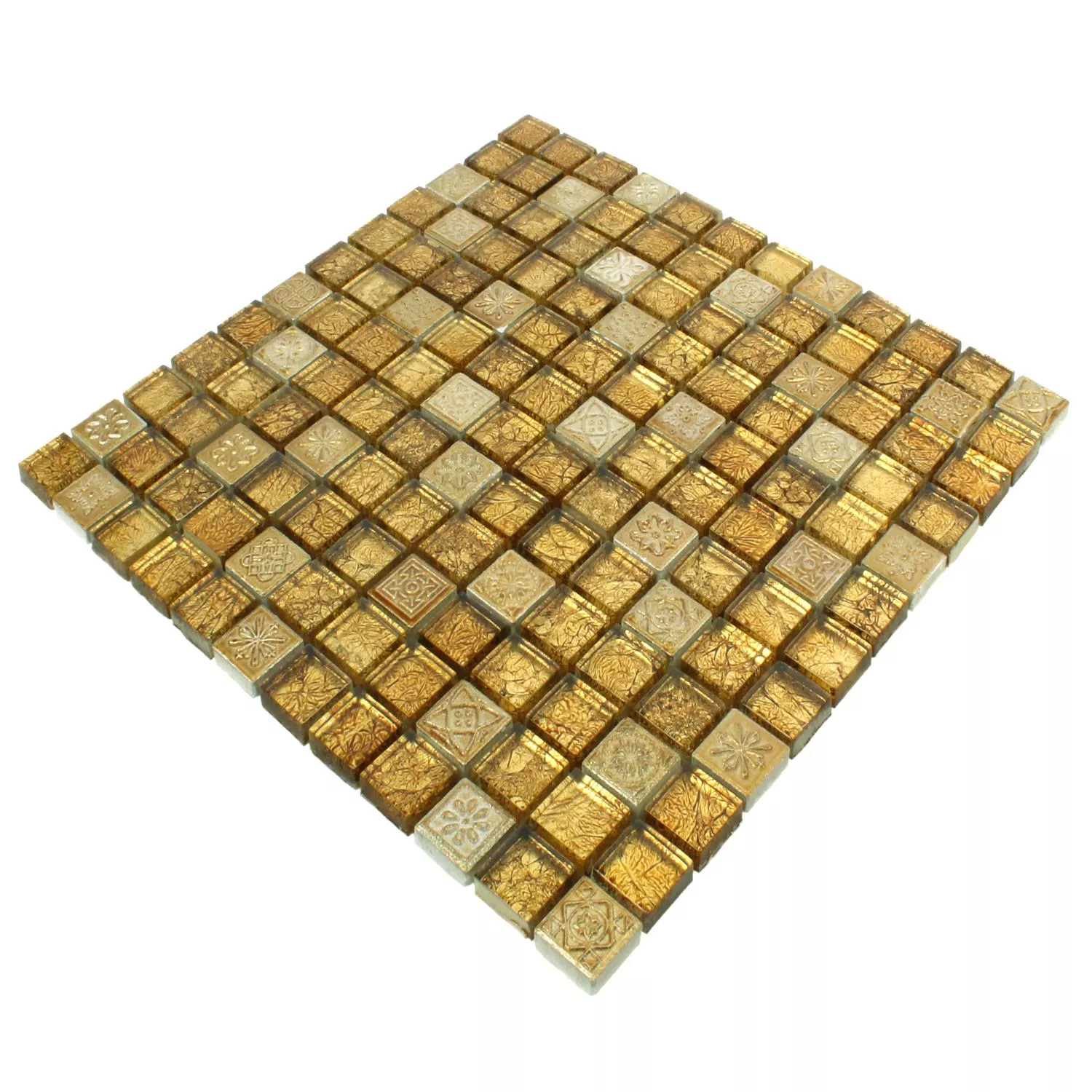 Próbka Mozaika Szkło Kamień Naturalny Coloniale Złoto