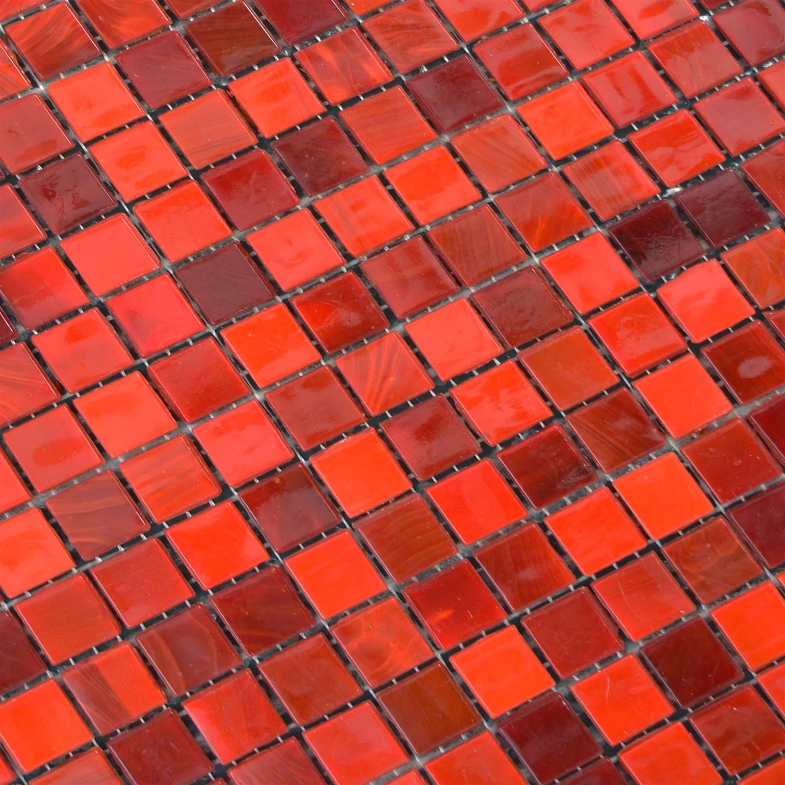 Próbka Szkło Mozaika Rexford Masa Perłowa Efekt Czerwone