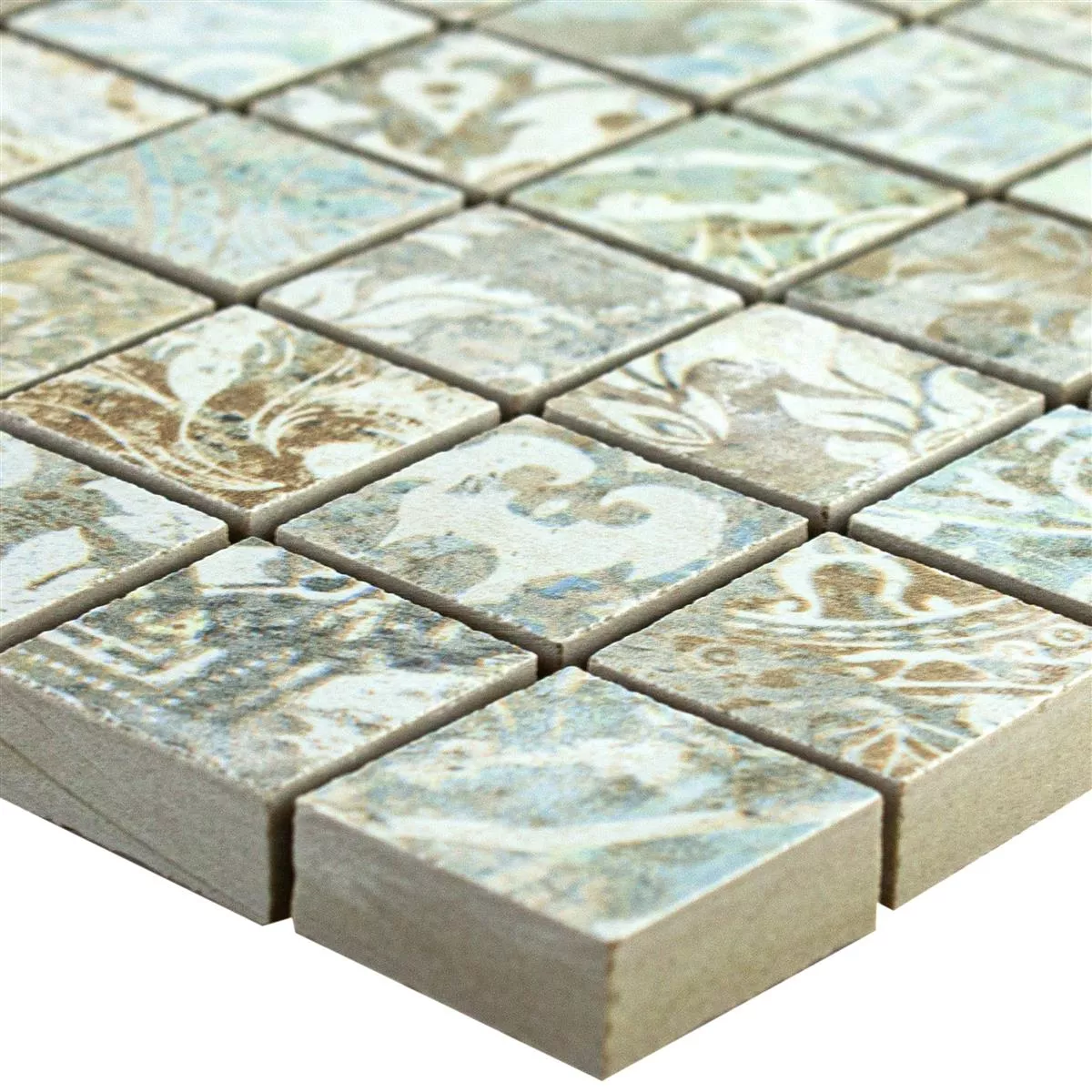 Mozaika Ceramiczna Płytki Bellona Efekt Jasne Kolory 25x25mm