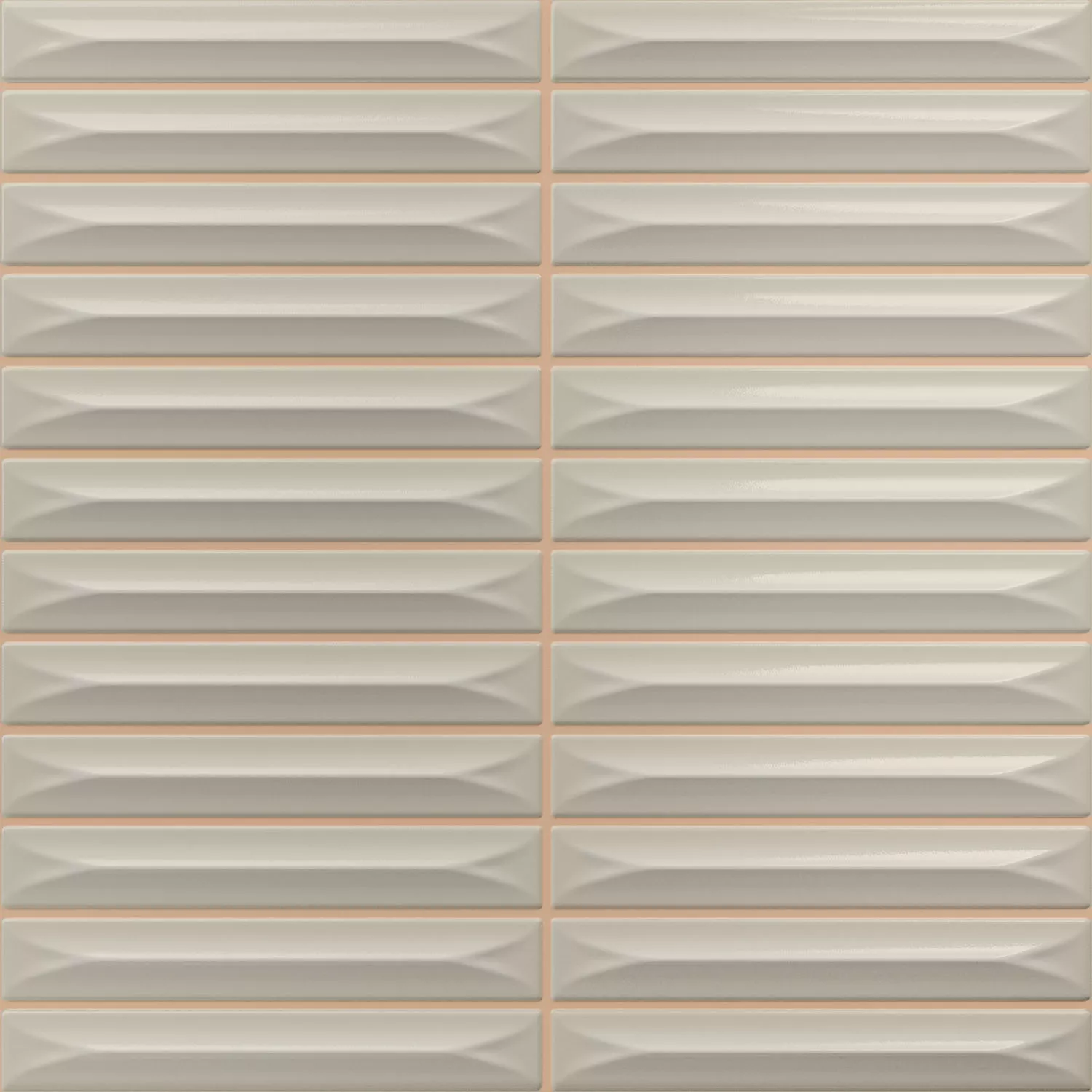 Bevel Greige Błyszczący Pałeczki 20x20 cm