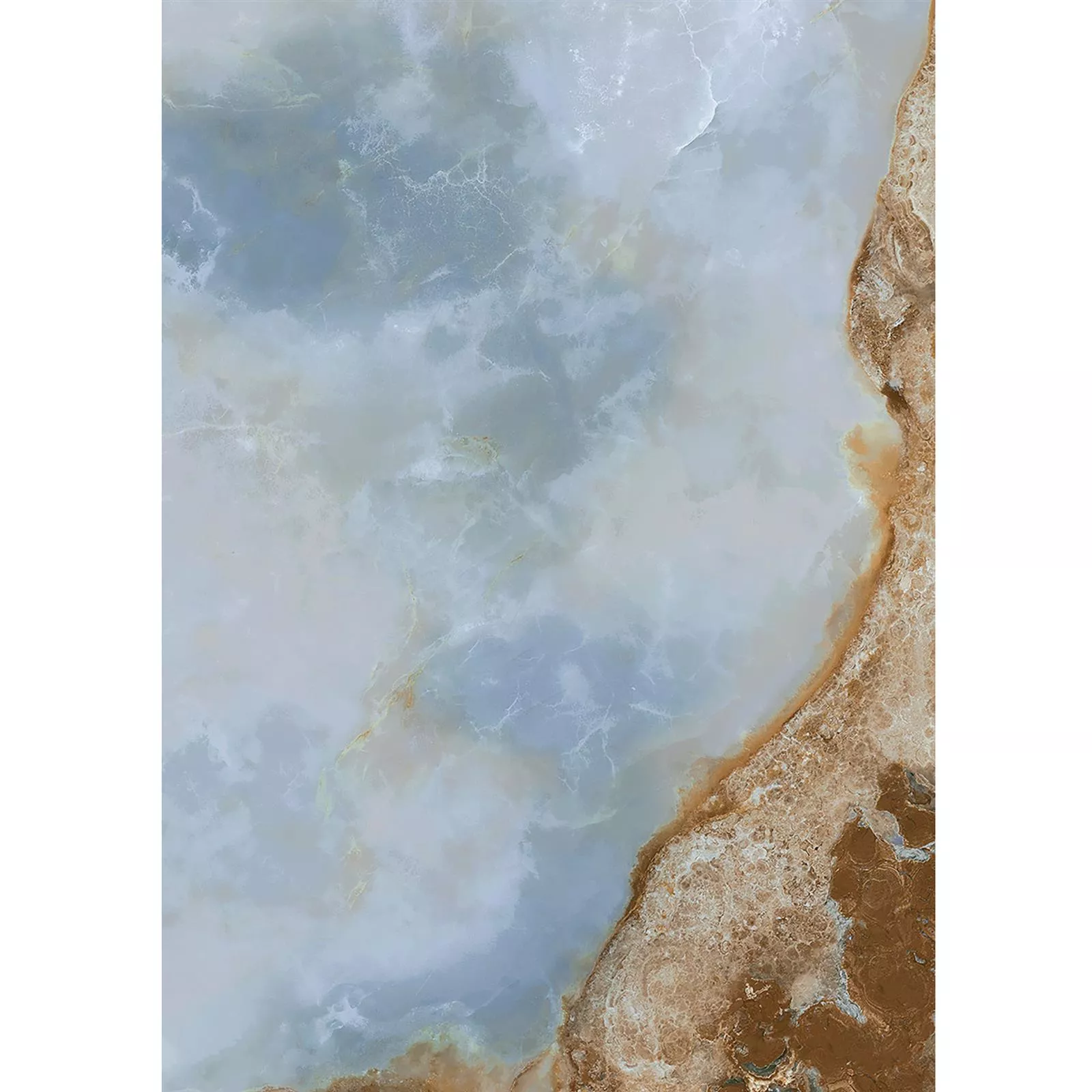 Płytki Podłogowe Naftalin Polerowany Brązowy Niebieski 60x120cm