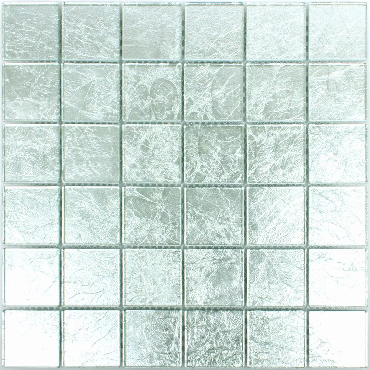 Mozaika Szkło Lucca Srebrny 48x48x4mm