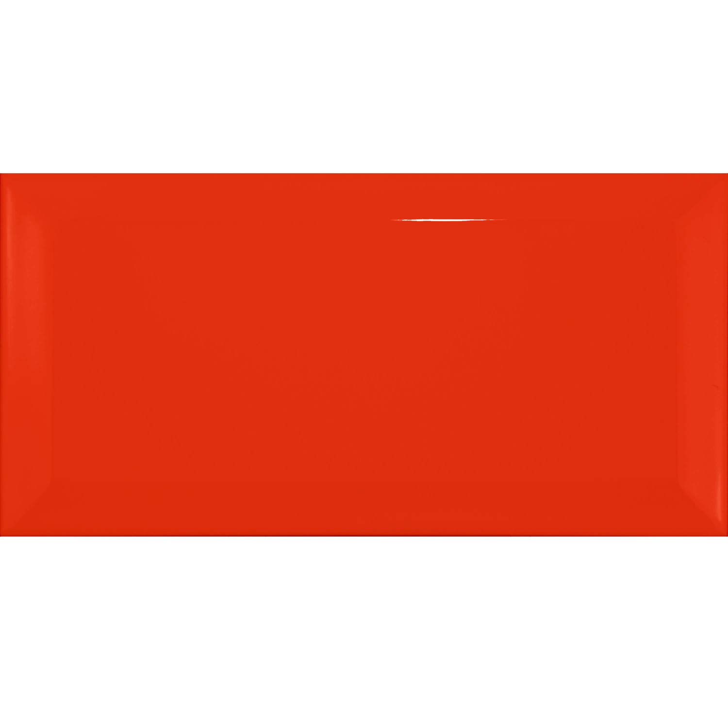 Kafelek metra Czerwone Błyszczący 7,5x15 cm Z Faset Pitcox Rojo