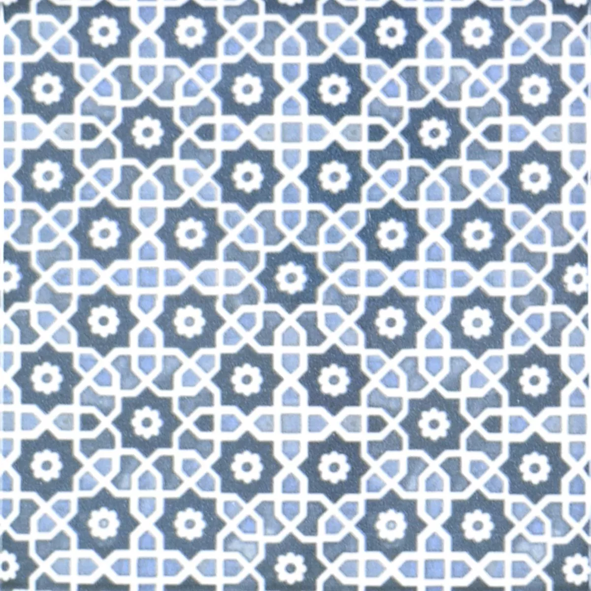 Próbka Ceramika Mozaika Daymion Retro Optyka Niebieski 