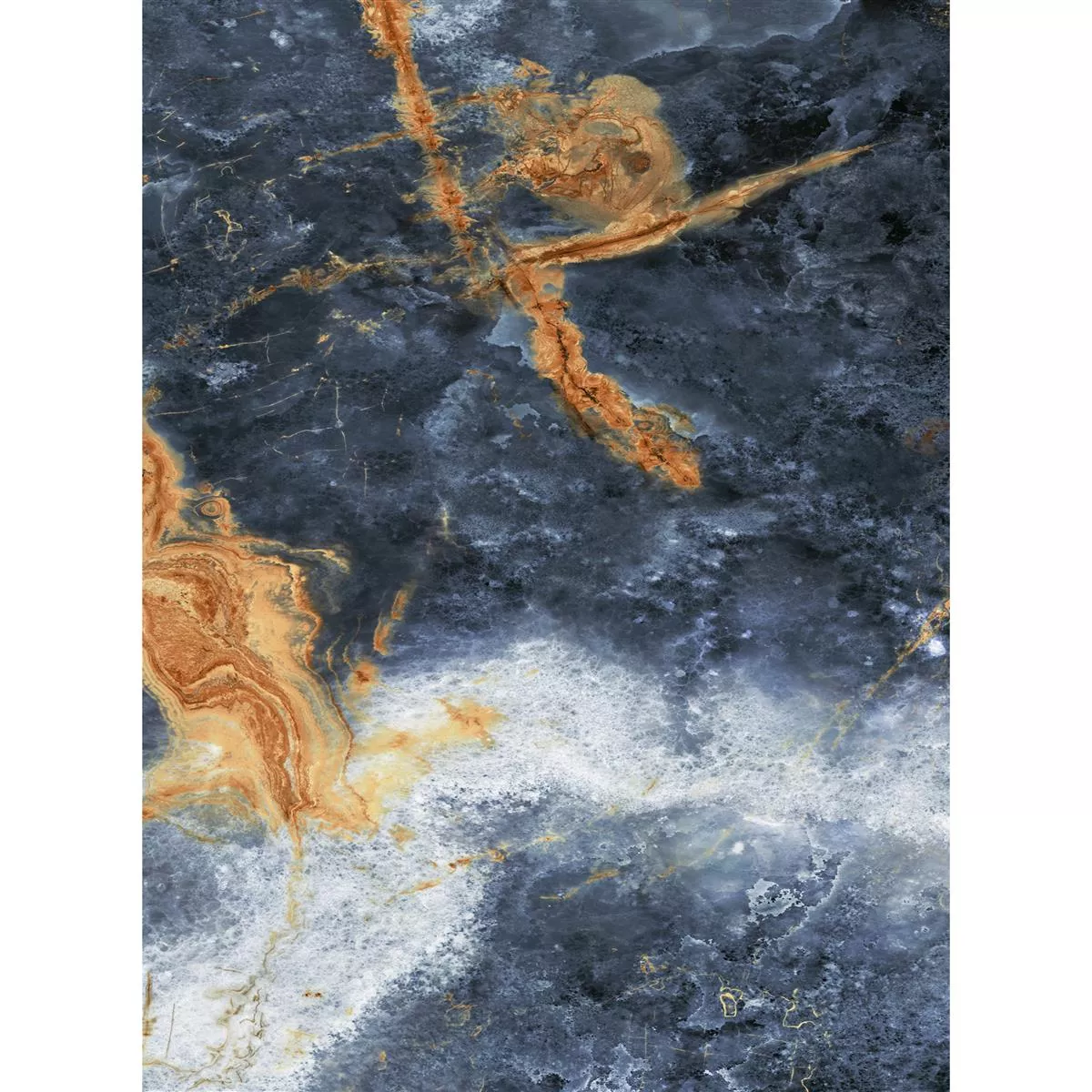 Płytki Podłogowe Joliet Niebieski Złoto Polerowany 60x120cm