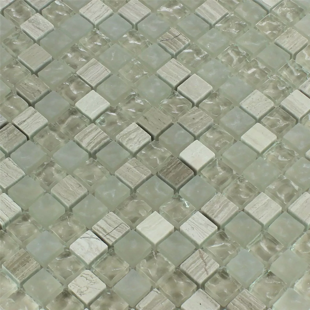 Mozaika Szkło Marmur Burlywood Bębny