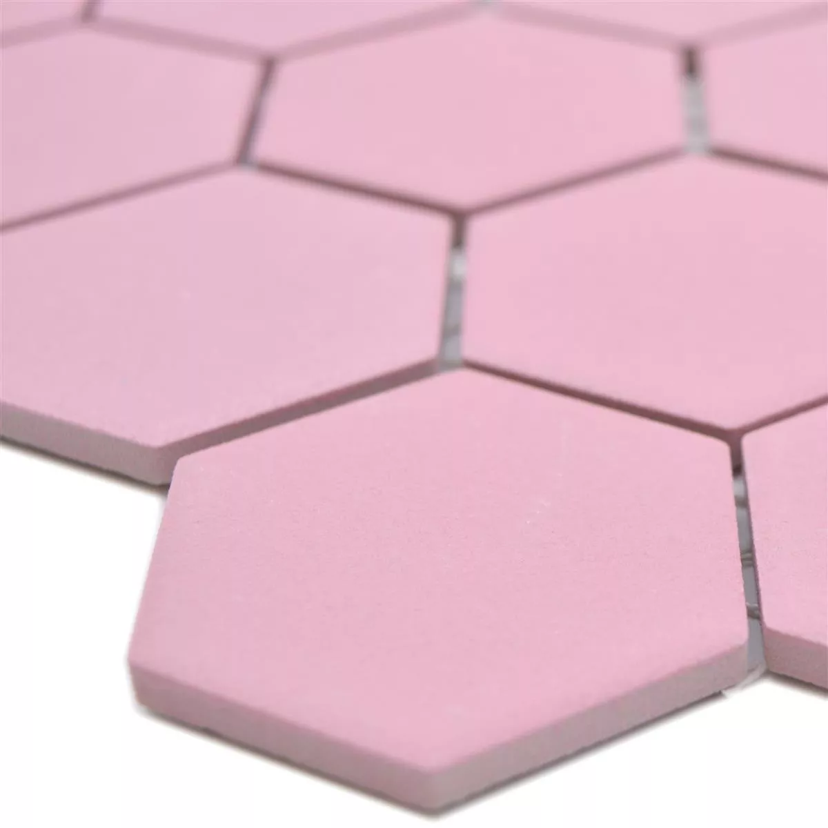 Próbka Mozaika Ceramiczna Bismarck R10B Sześciokąt Różowy H51