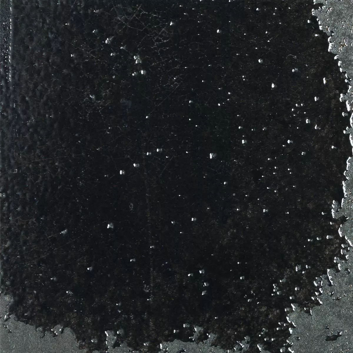 Płytki Ścienne Lara Błyszczący Karbowany 15x15cm Czarny Płytki Ścienne Lara Błyszczący Karbowany 15x15cm Czarny