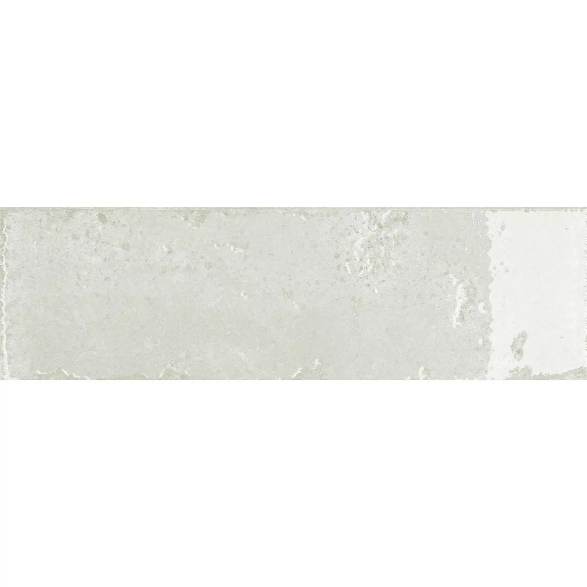 Płytki Ścienne Lara Błyszczący Karbowany 10x30cm Biały