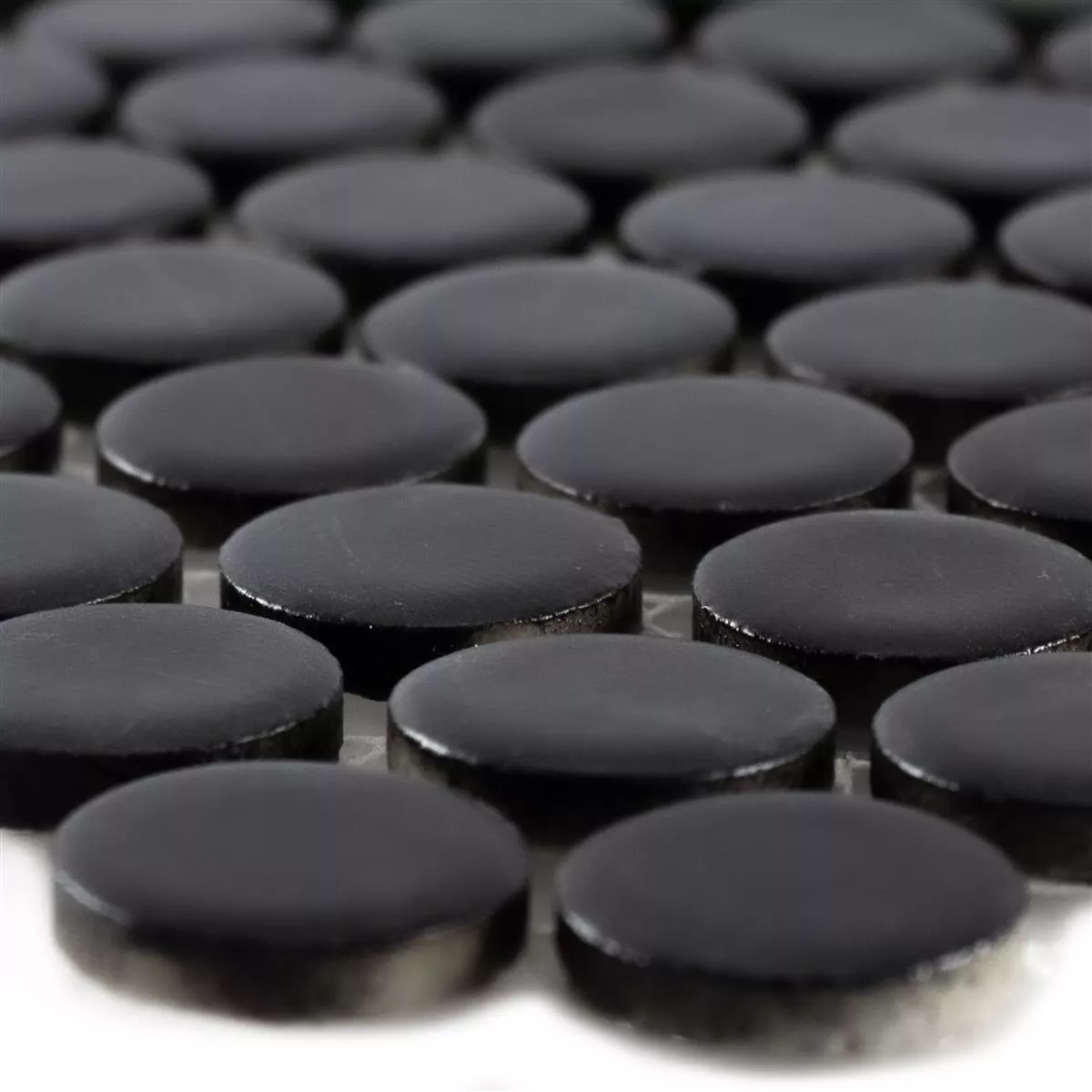 Mozaika Ceramiczna Płytki Guzik Yantra Czarny Matowy Mozaika Ceramiczna Płytki Guzik Yantra Czarny Matowy