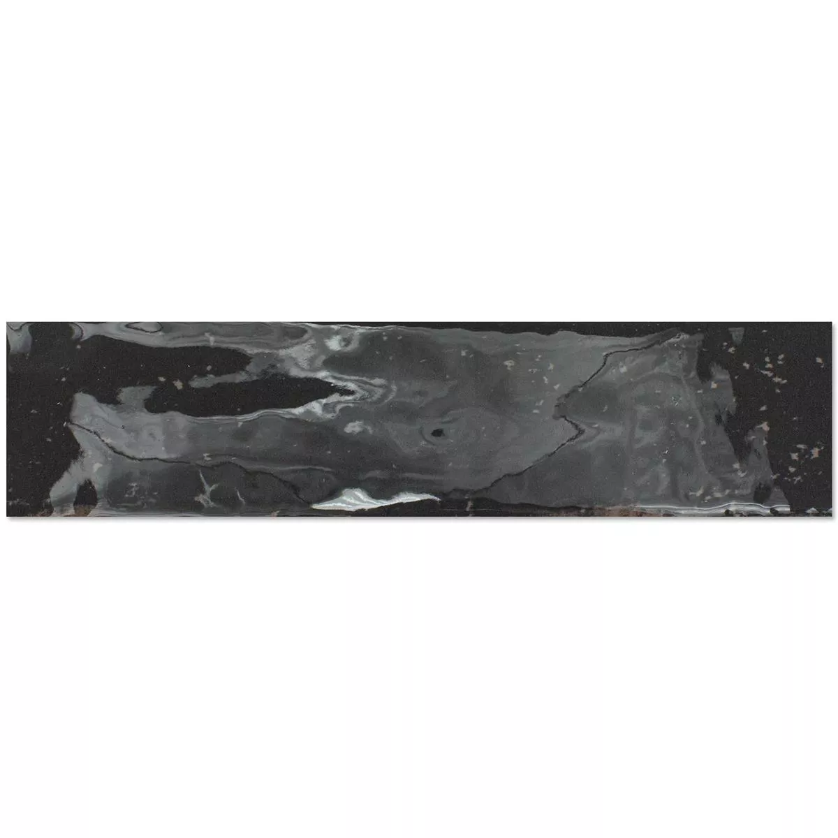 Płytki Ścienne Kiowa Błyszczący Karbowany 6x25cm Antracyt Płytki Ścienne Kiowa Błyszczący Karbowany 6x25cm Antracyt