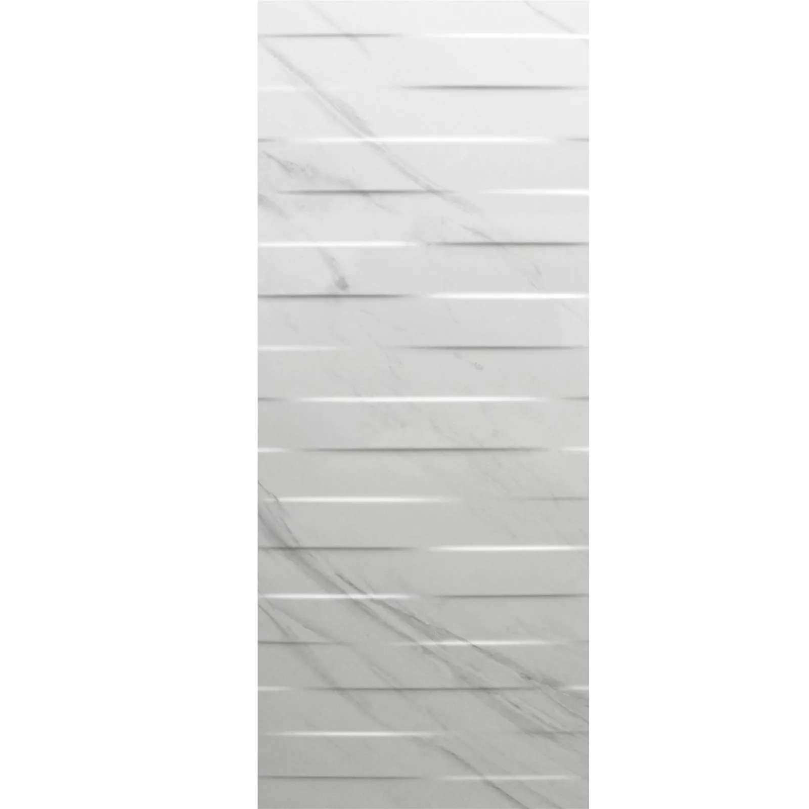 Płytki Ścienne Springs Rektyfikowany Biały 40x120cm Dekor