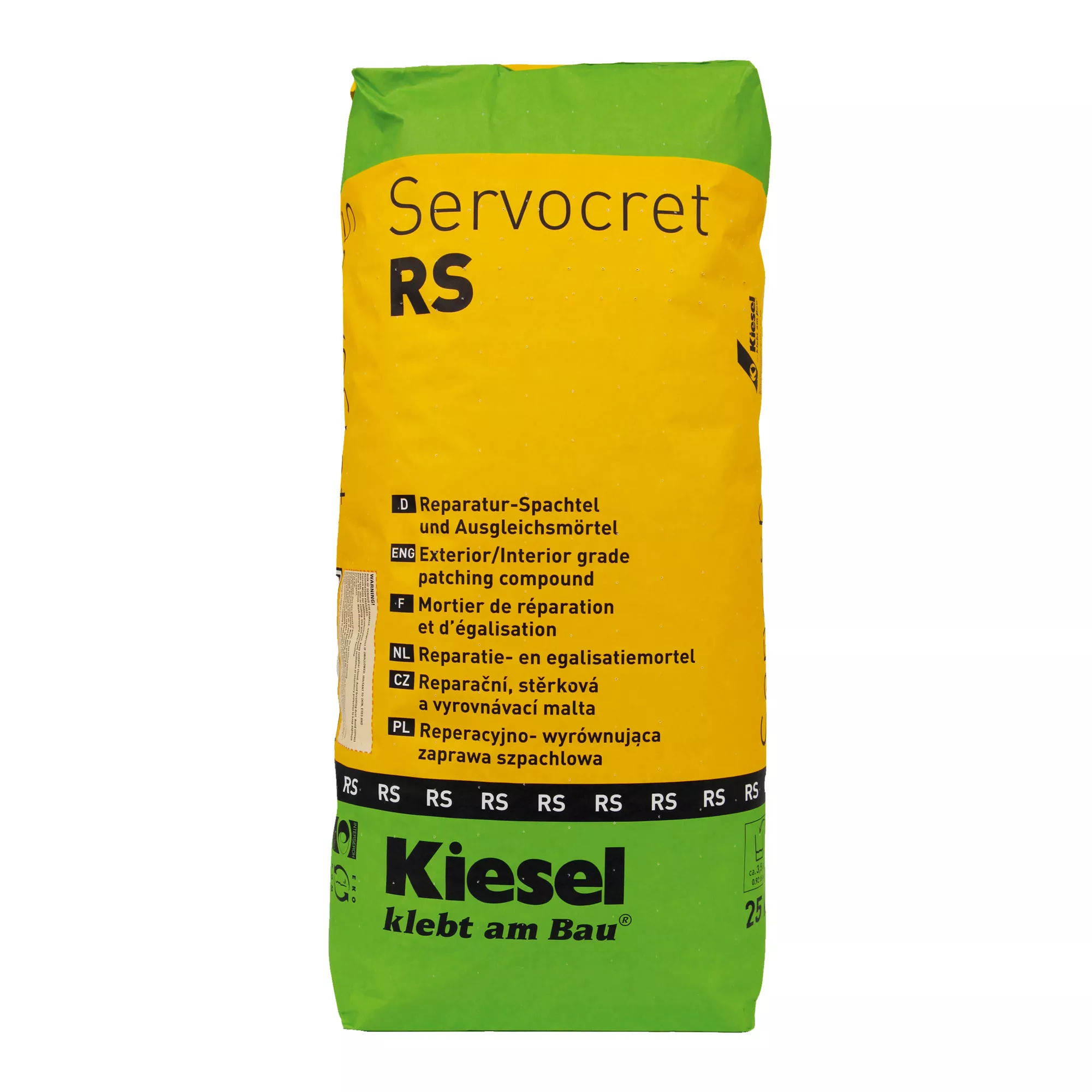 Kiesel Servocret RS - Szybka Szpachlówka Naprawcza I Zaprawa Wyrównująca (25KG)