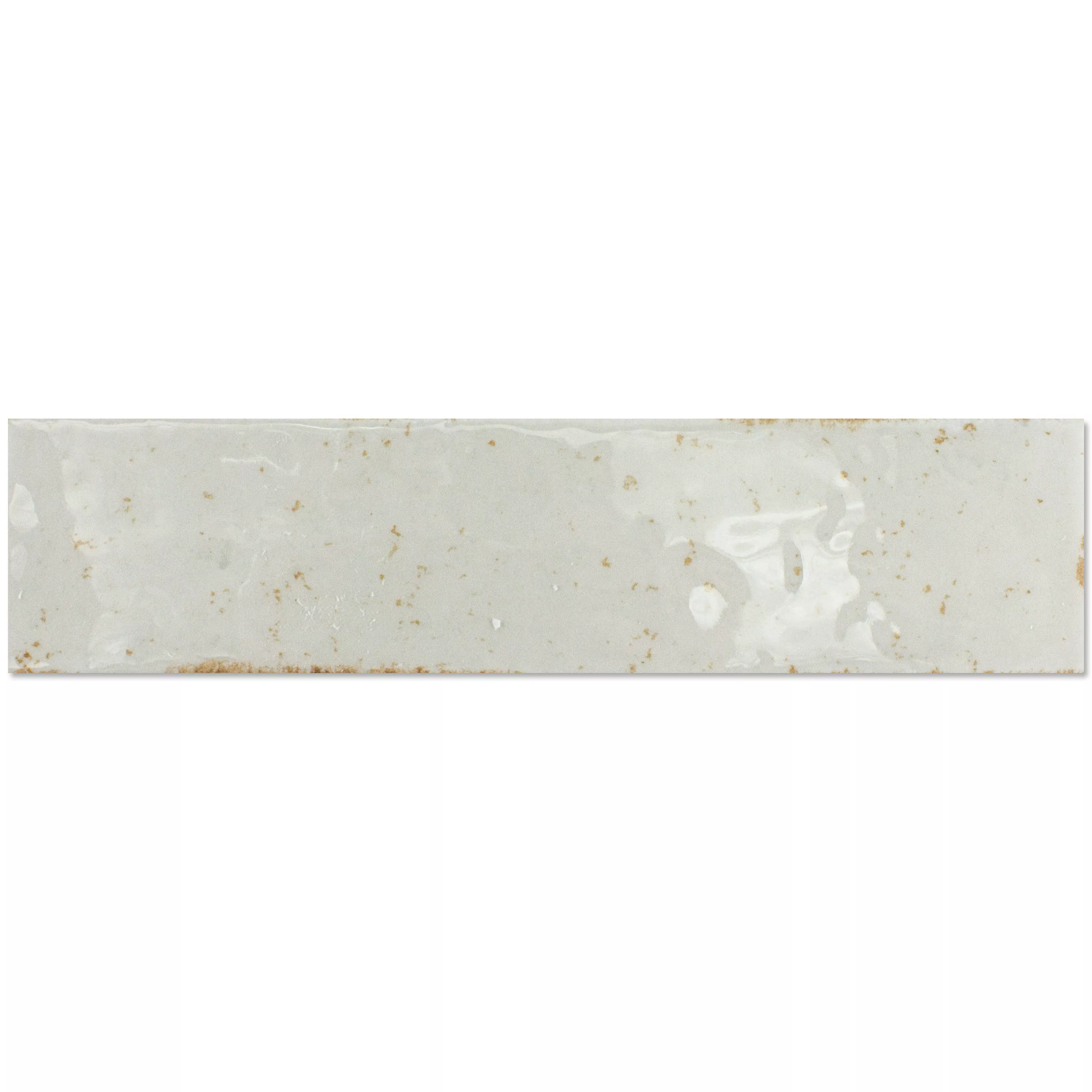 Płytki Ścienne Kiowa Błyszczący Karbowany 6x25cm Biały