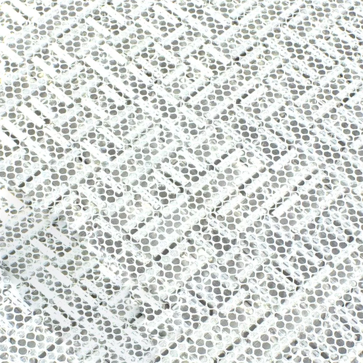 Próbka Aluminium Metal Mozaika Montezuma Szary Srebrny Mix