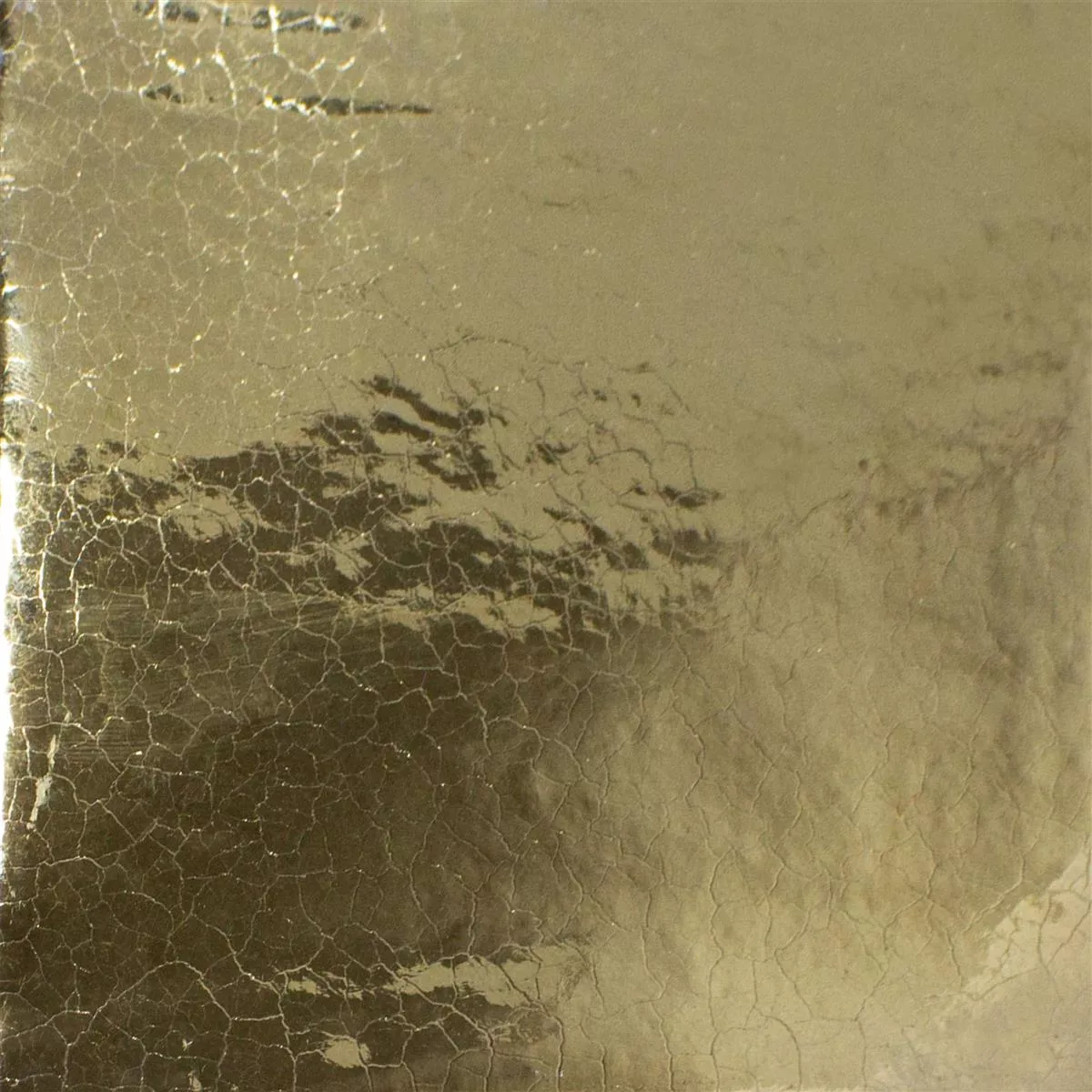 Płytki Ścienne Tamaris Eloy Błyszczący Karbowany Złoto 13x13cm