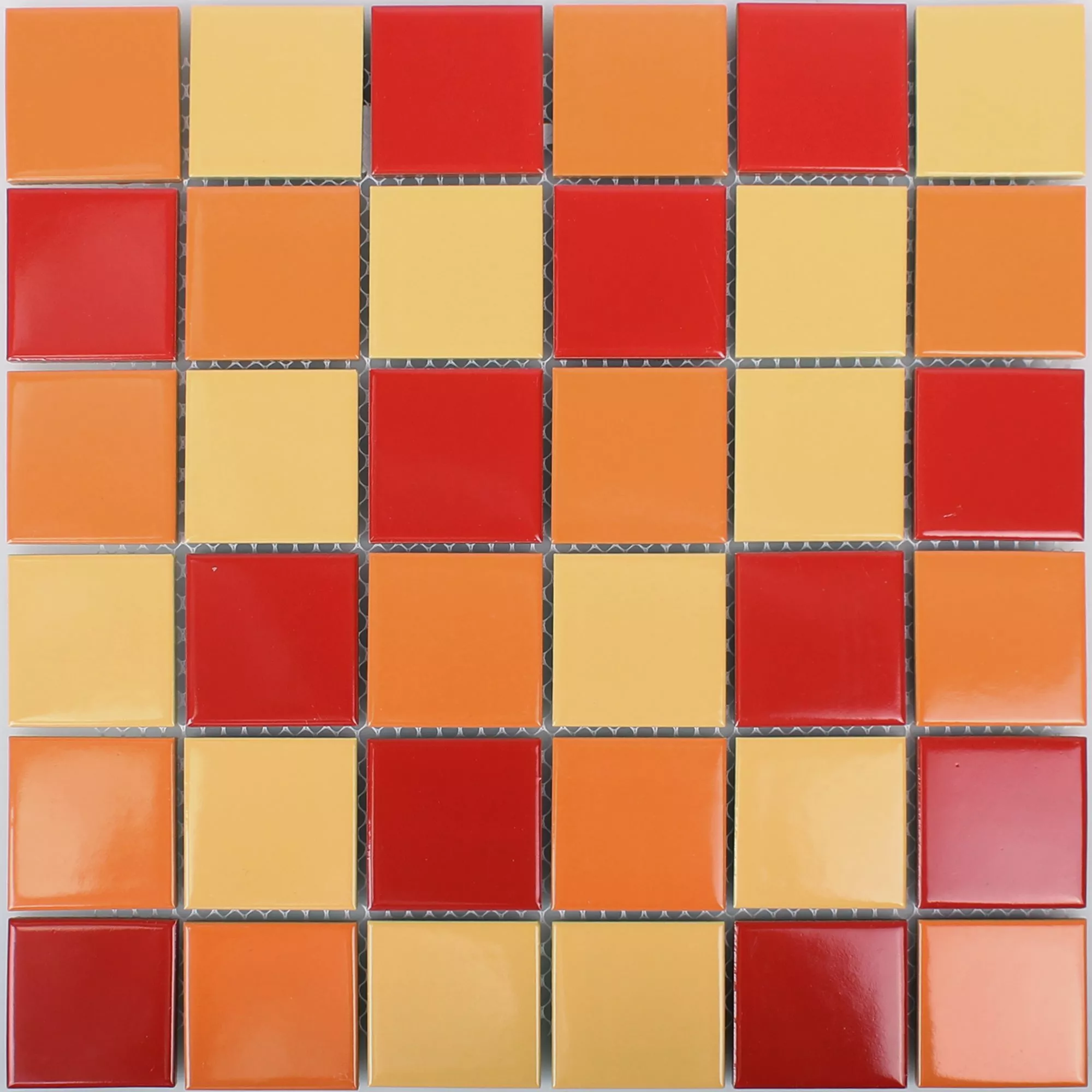 Mozaika Ceramika Dordogne Żółty Pomarańczowy Czerwone 48