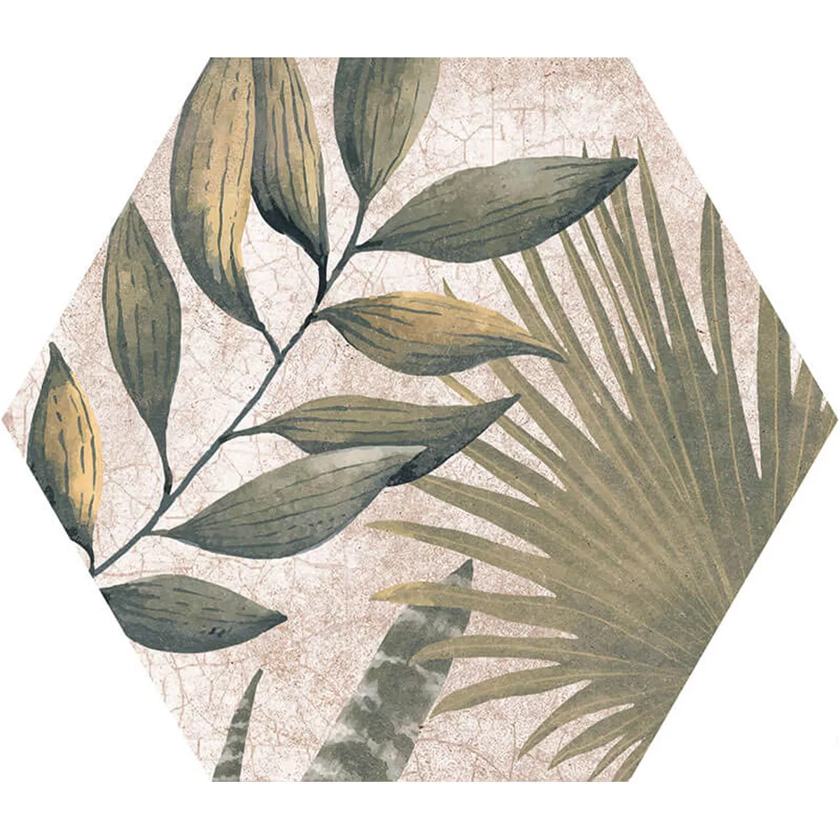 Gres Płytki Honiara Sześciokąt Dekor Zielony 22,5x25,9cm Dekor Gres Płytki Honiara Sześciokąt Dekor Zielony 22,5x25,9cm Dekor