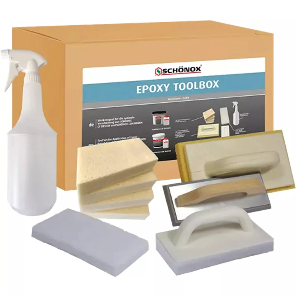 Zestaw narzędzi do żywicy epoksydowej Schönox Epoxy Toolbox Zestaw narzędzi do żywicy epoksydowej Schönox Epoxy Toolbox