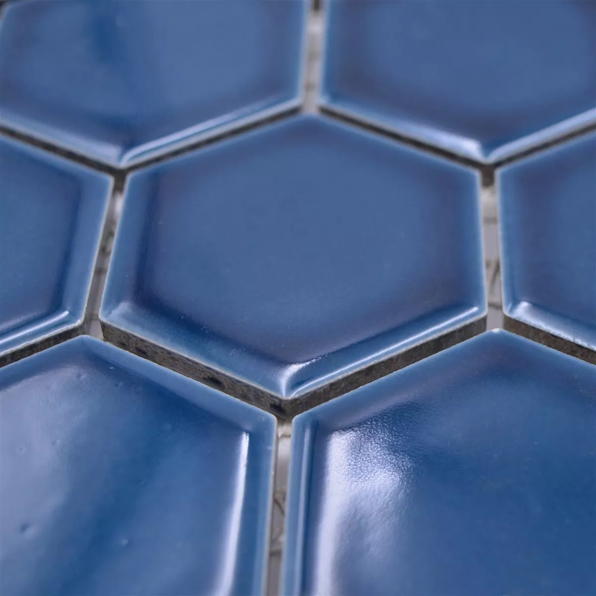 Próbka od Mozaika Ceramiczna Salomon Sześciokąt Niebieski Zielony H51