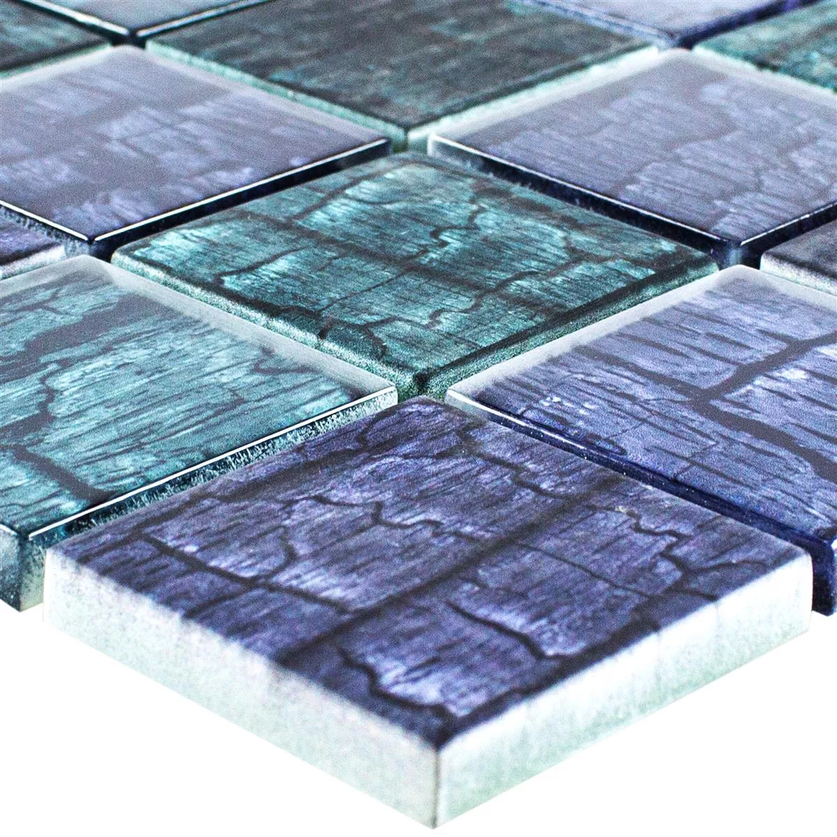 Mozaiki Szklana Płytki Saraland Zielony