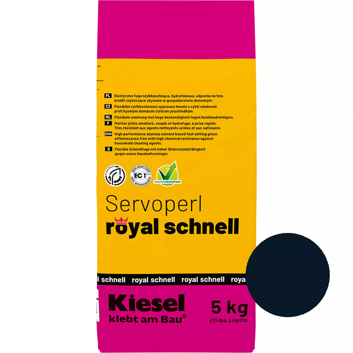 Masa spoinowa Servoperl Royal Quick Velvet Black 5 kg