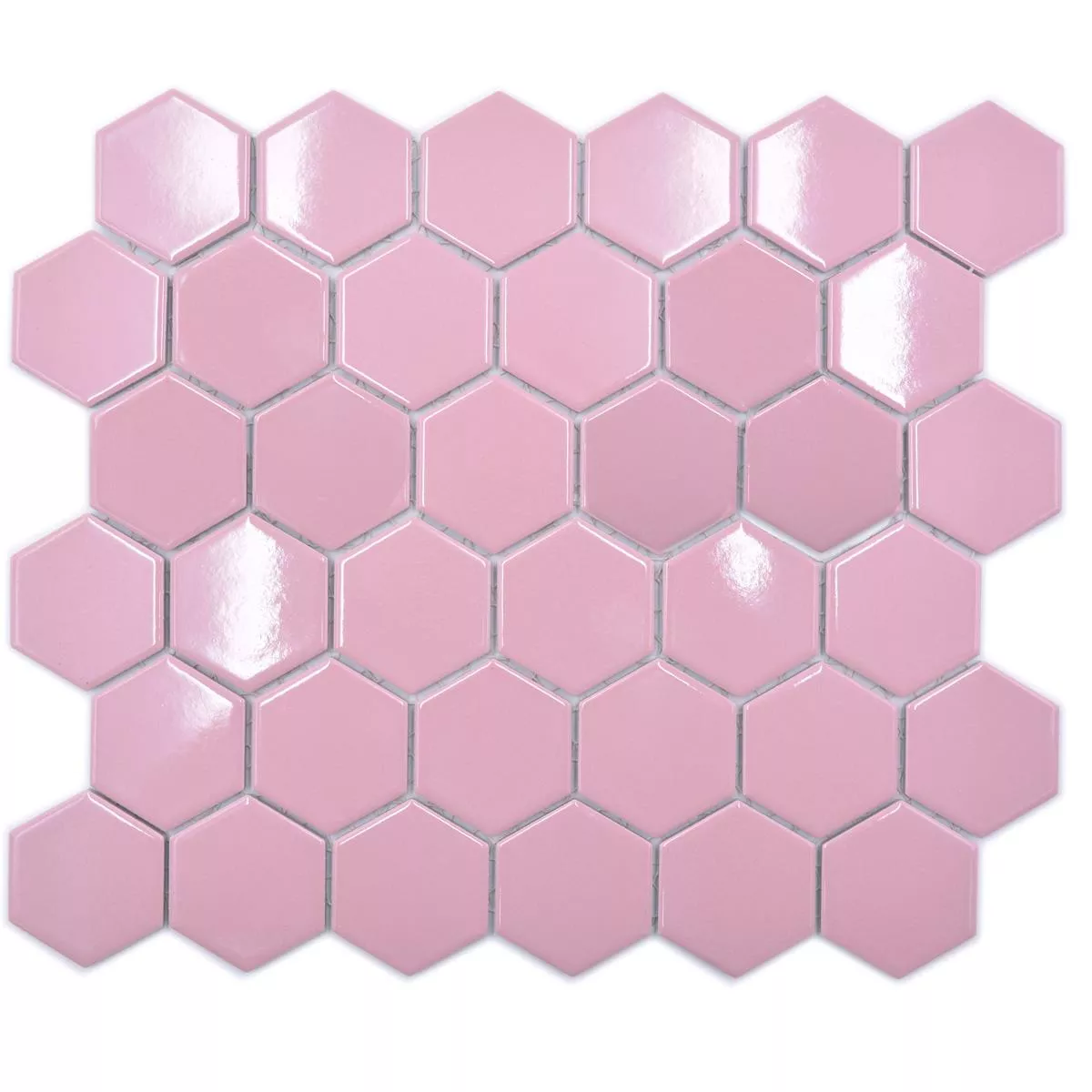 Próbka od Mozaika Ceramiczna Salomon Sześciokąt Różowy H51