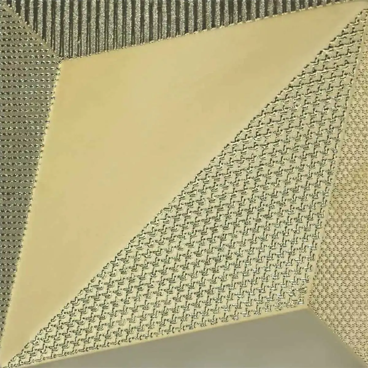 Płytki Ścienne Skyline 3D Origami Ekskluzywny Strukturalny Złoto