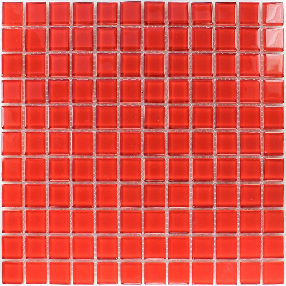 Mozaika Szkło Czerwone Uni 25x25x4mm