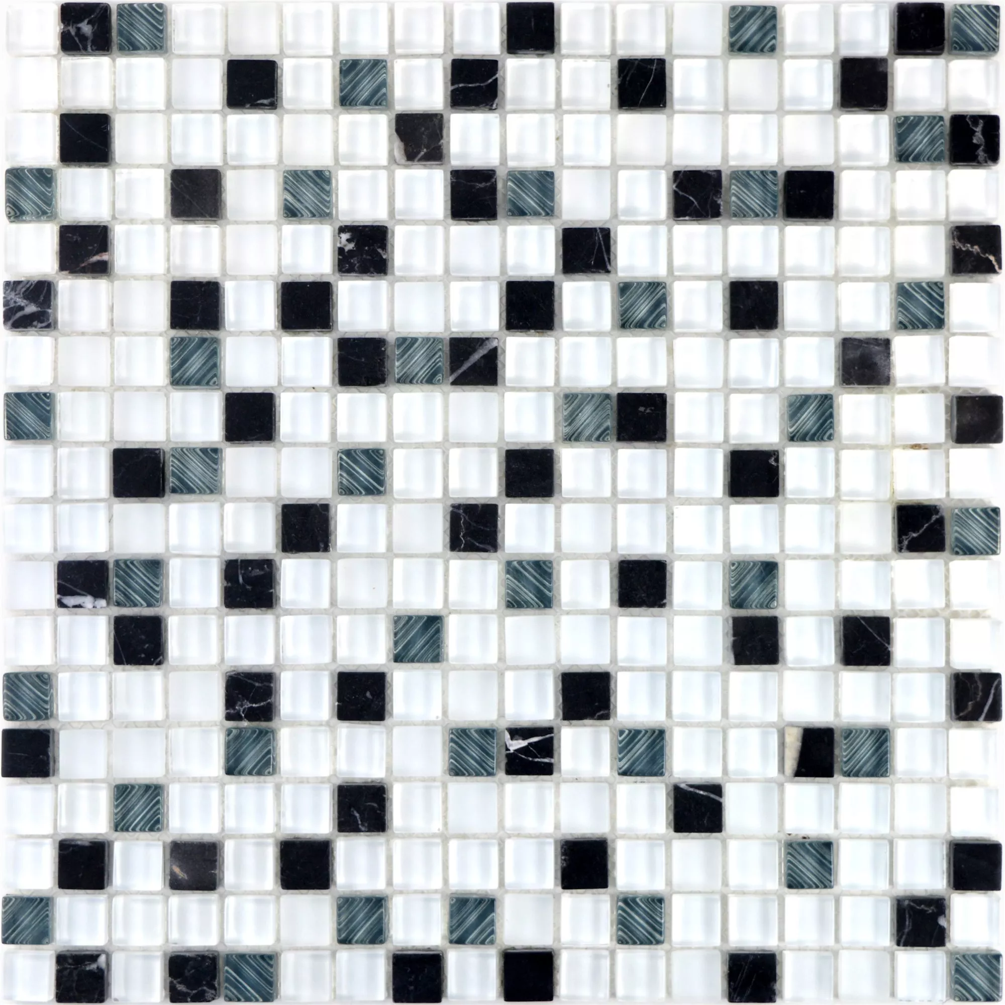 Mozaika Szklana Plytka Z Naturalnego Kamienia Nexus Super Biały Czarny