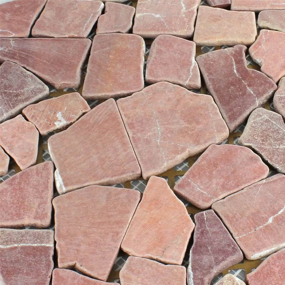 Mozaika Marmur Łamany Rosso Palermo