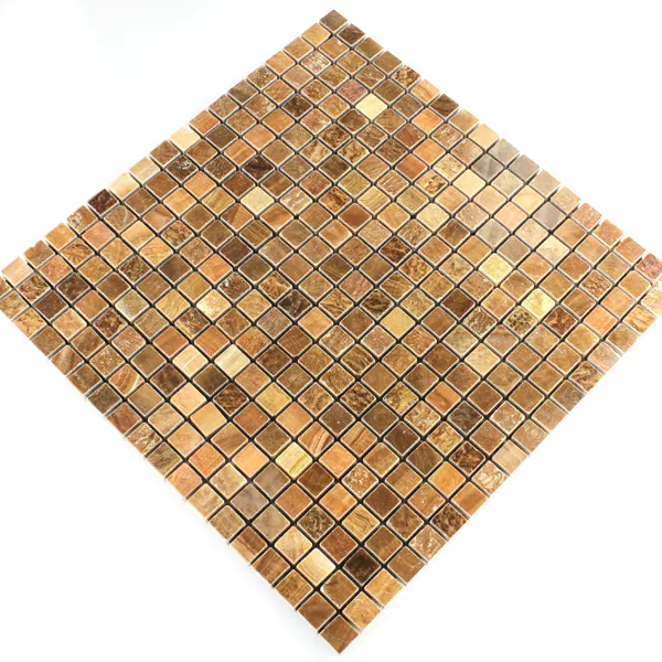 Mozaika Marmur Brązowy Polerowany 15x15x7mm