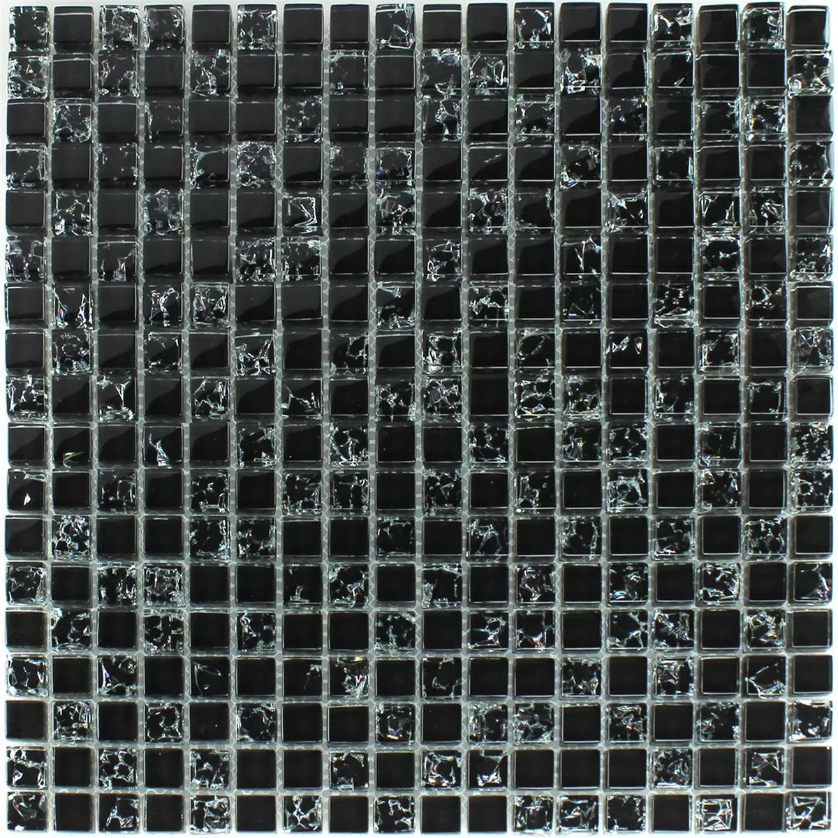 Mozaika Szklana Tokio Czarny Efekt
