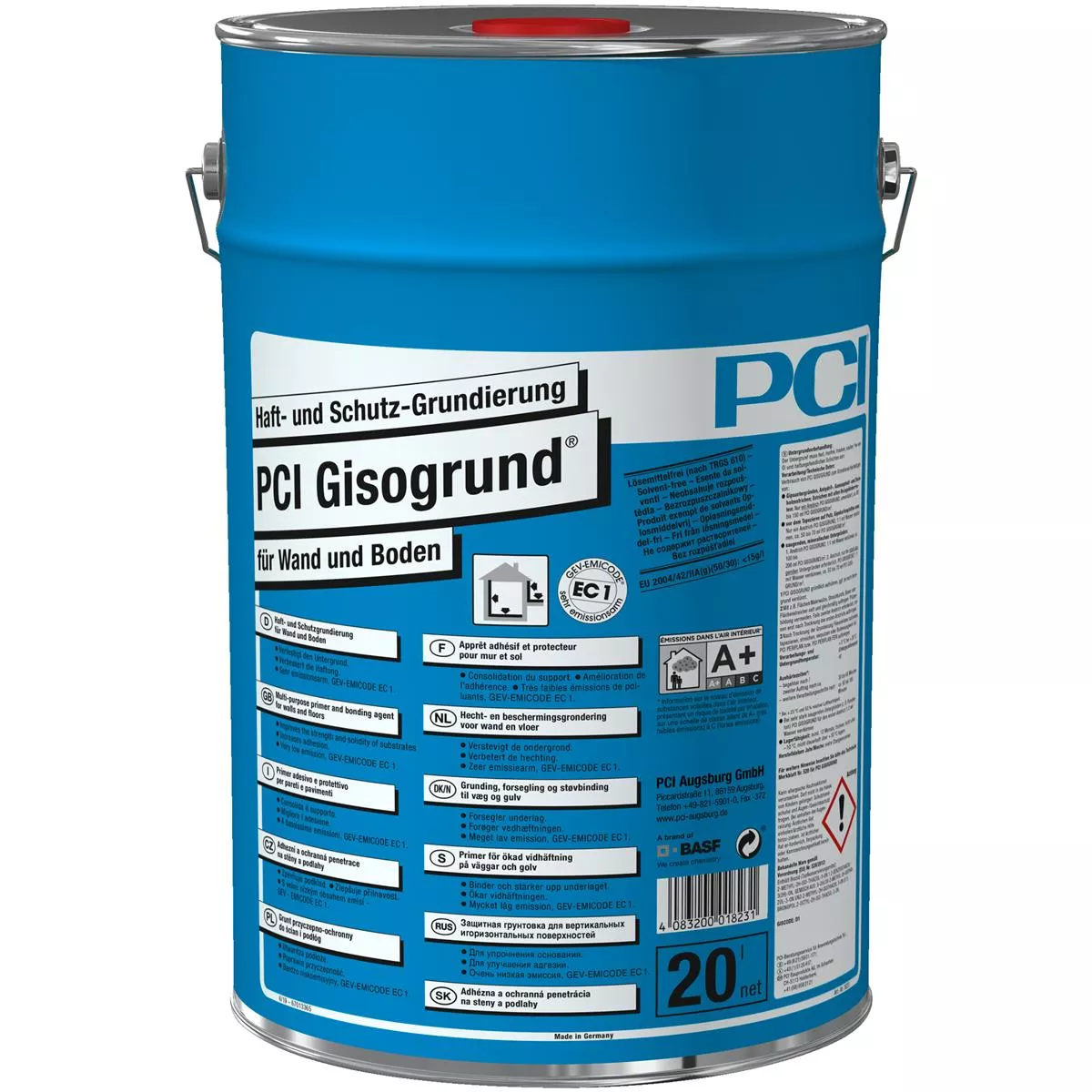 PCI Gisogrund klej i podkład ochronny niebieski 20 litrów