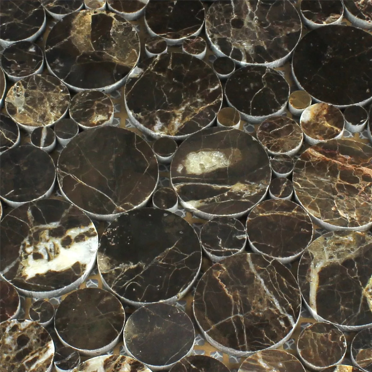 Mozaika Marmur Marimar Okrągły Emperador Polerowany
