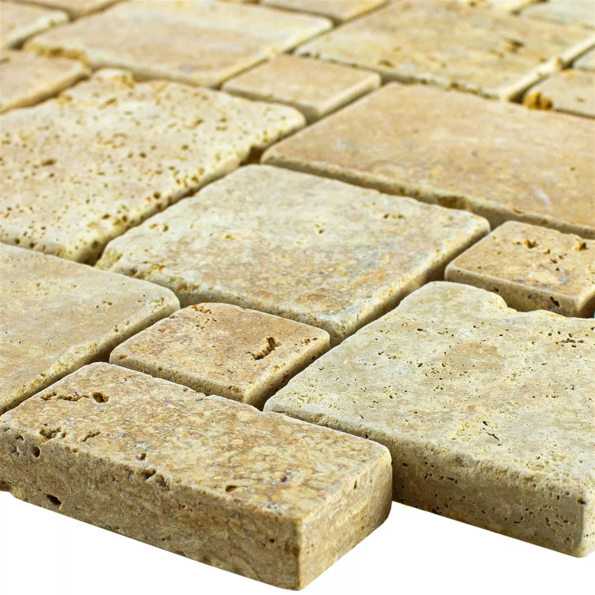 Kamień Naturalny Trawertyn Mozaika LaGrange Złoto