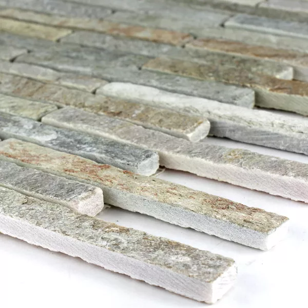 Mozaika Kamień Naturalny Kwarcyt Beżowy Mix Sticks