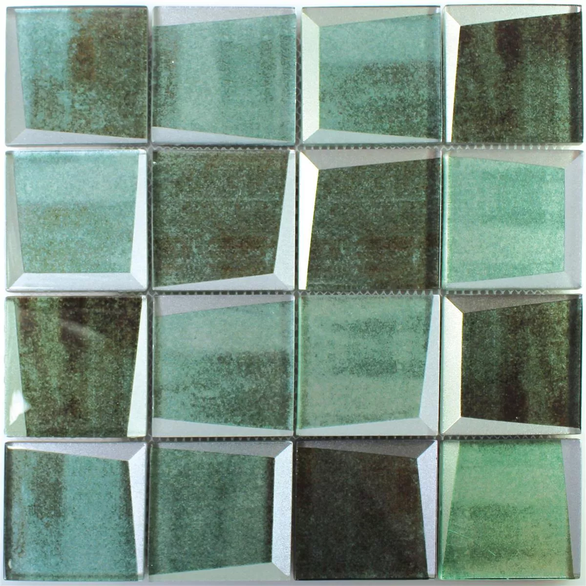 Mozaika Szklana 3D Optyka Leonora Zielony