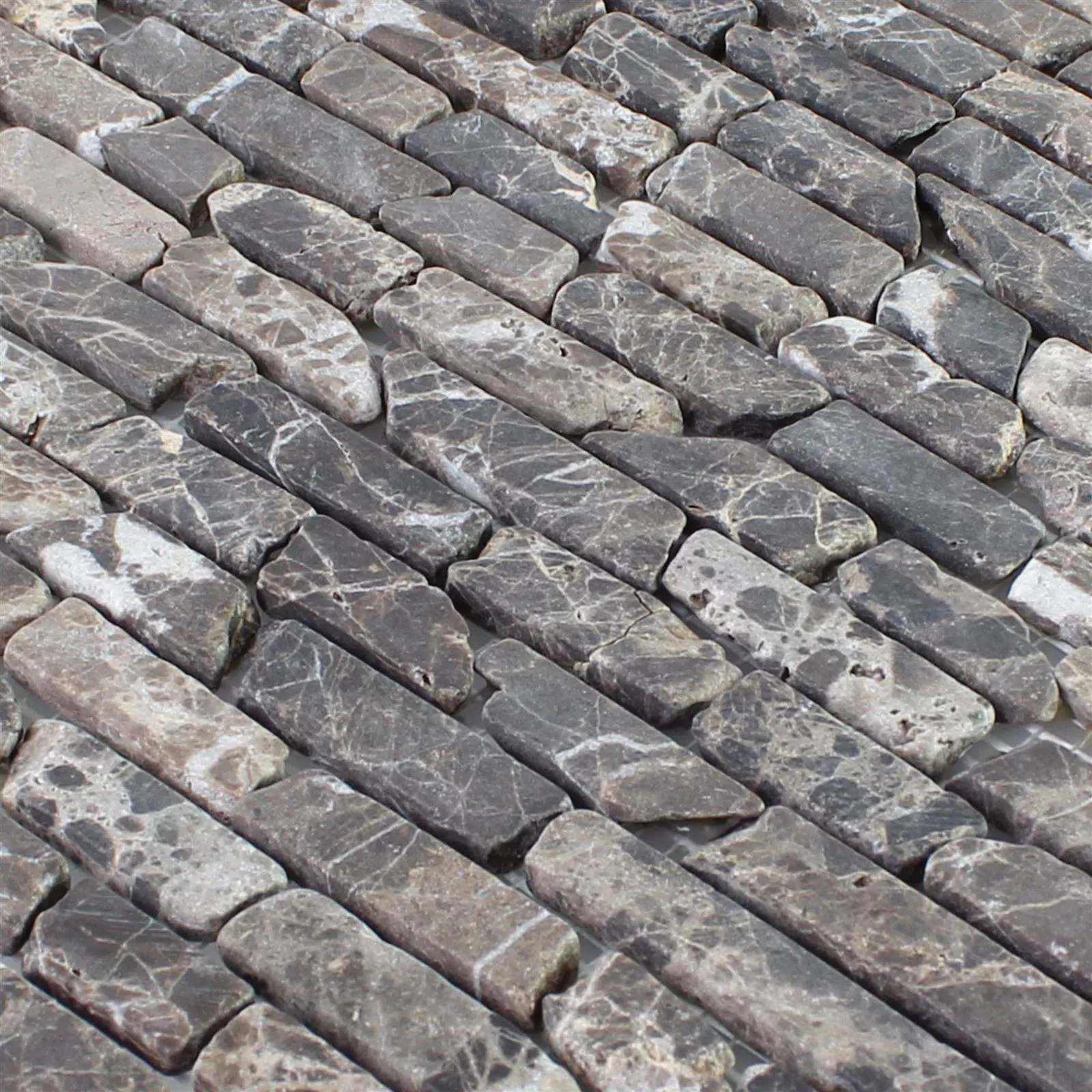 Próbka Marmur Kamień Naturalny Mozaika Rocky Brązowy