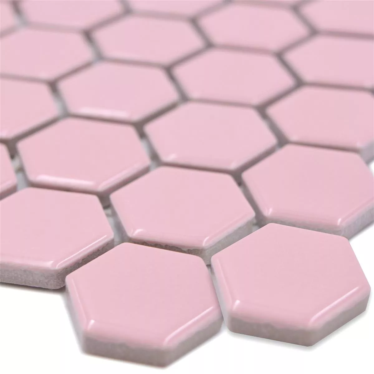 Mozaika Ceramiczna Salomon Sześciokąt Różowy H23