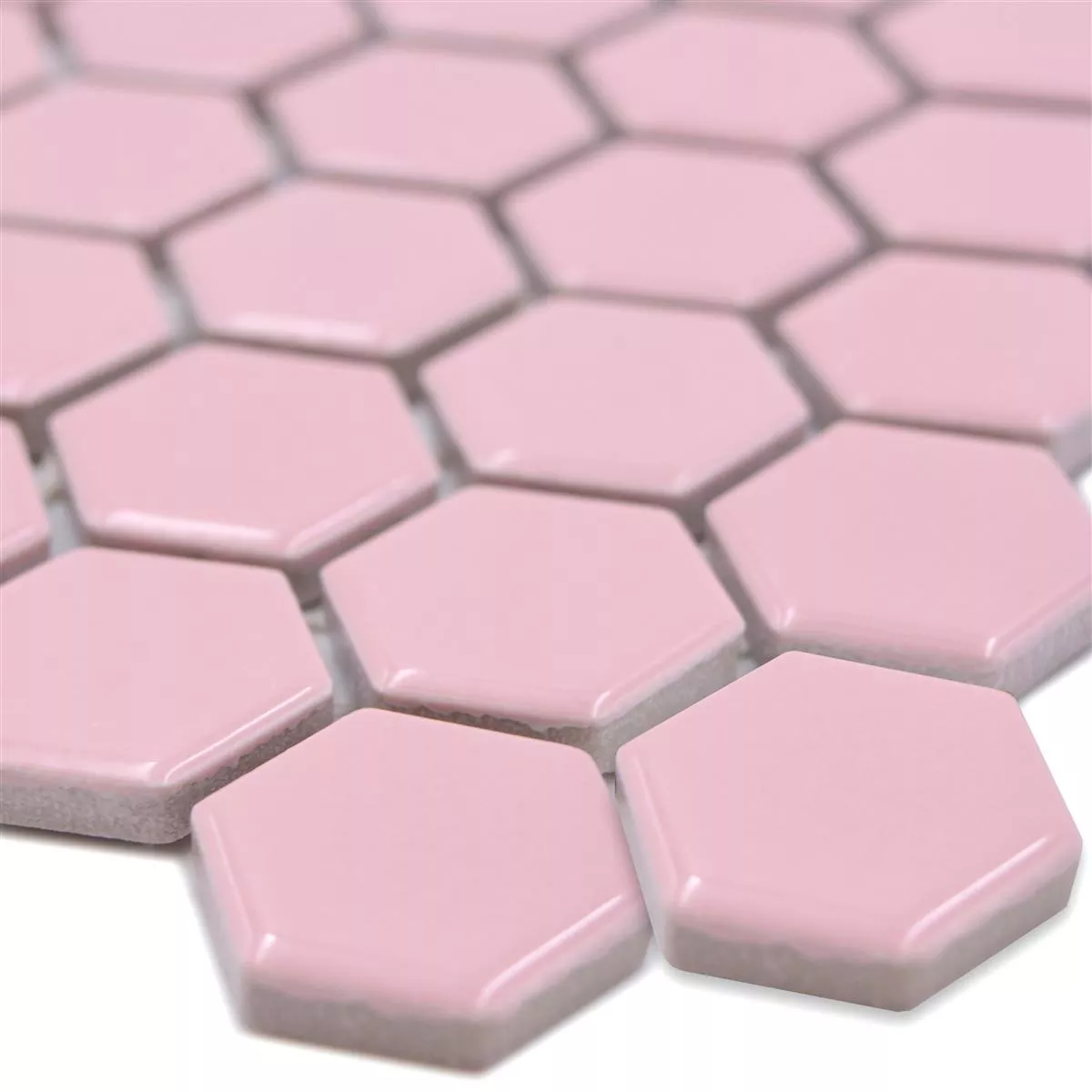 Mozaika Ceramiczna Salomon Sześciokąt Różowy H23 Mozaika Ceramiczna Salomon Sześciokąt Różowy H23