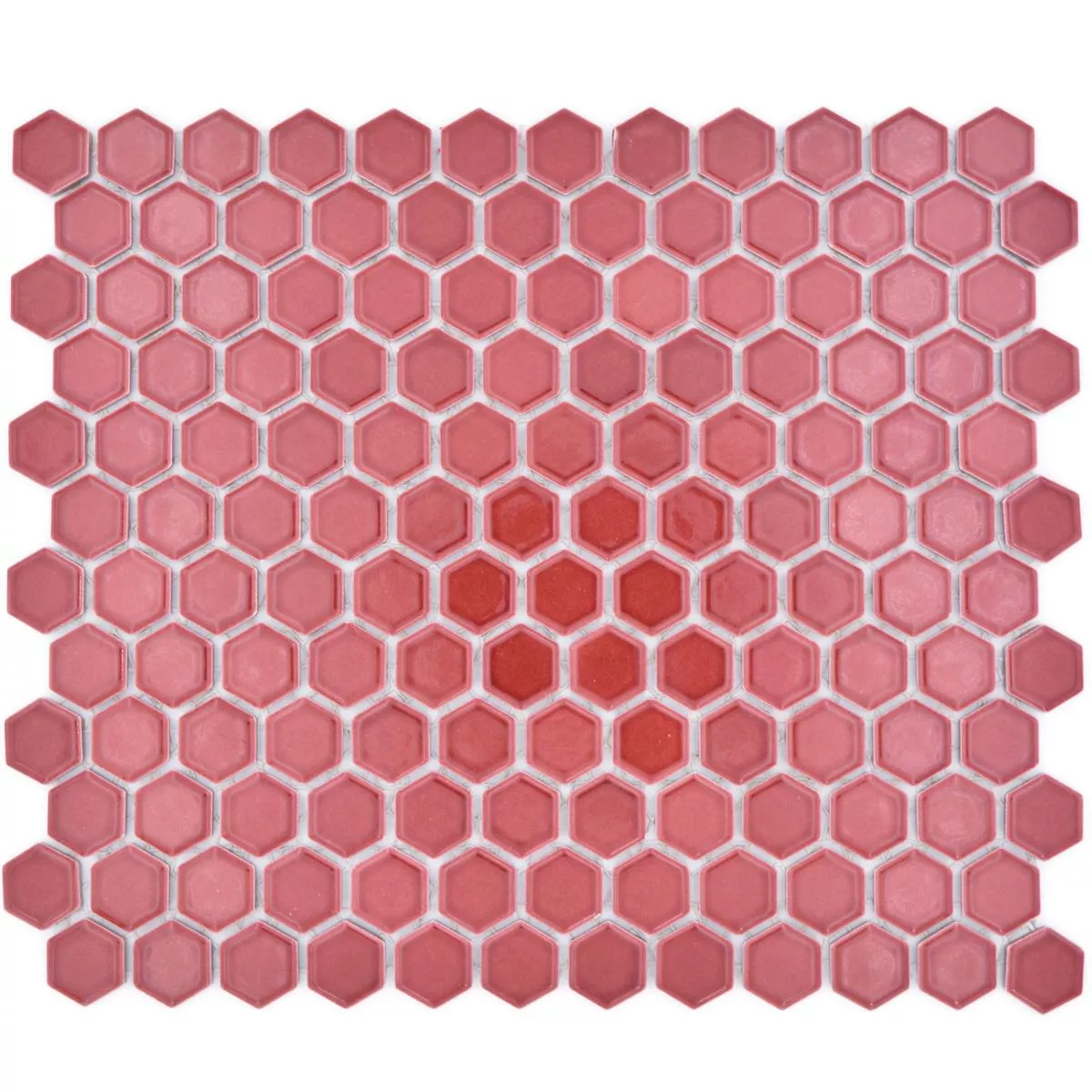 Mozaika Ceramiczna Salomon Sześciokąt Bordeaux Czerwone H23
