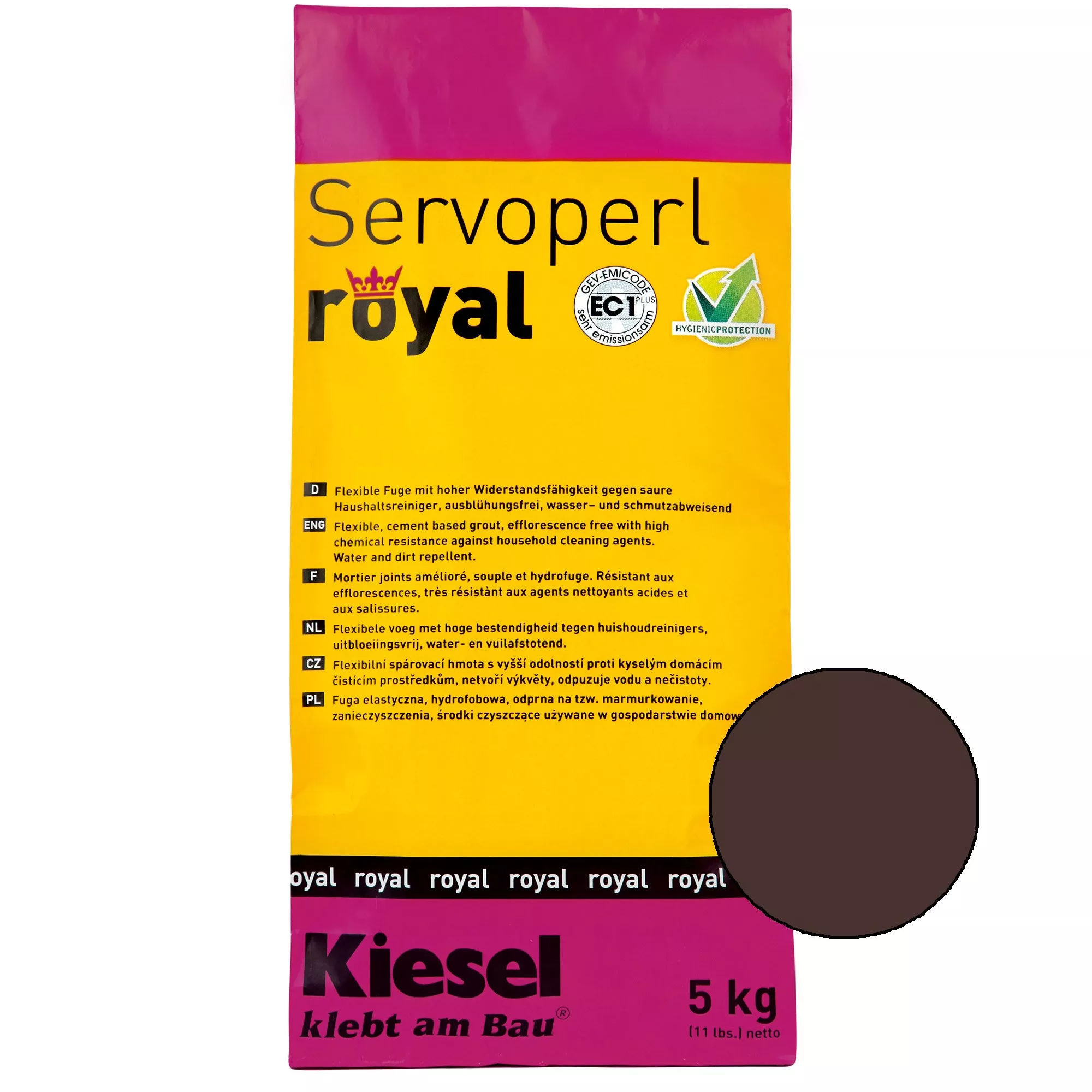 Kiesel Servoperl Royal - Elastyczna, Odporna Na Wodę I Brud Spoina (5KG Balibraun)