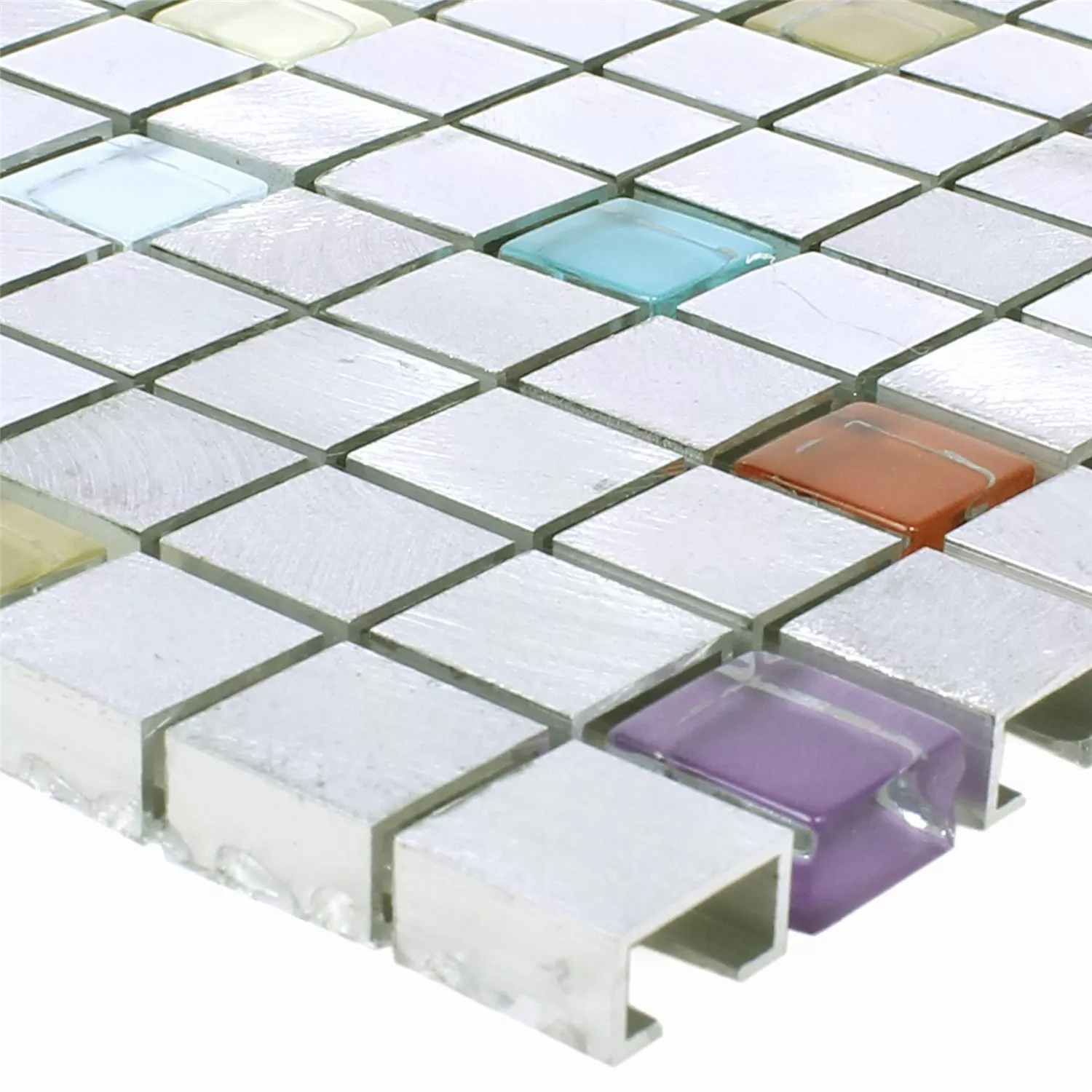 Mozaika Lissabon Aluminium Szkło Mix Kolorowy