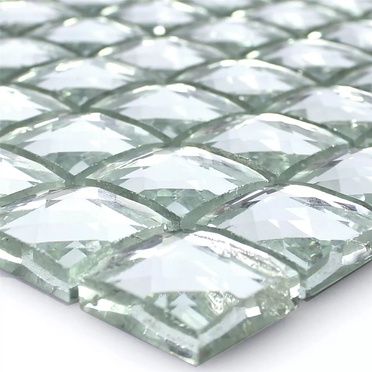 Próbka Mozaika Szklana Płytki Brilliant Biały