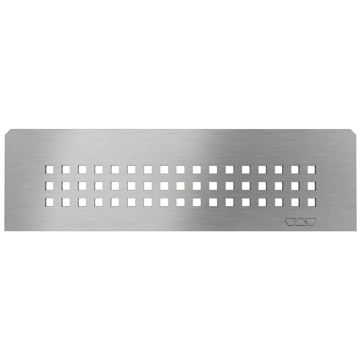 Półka ścienna wnękowa Schlüter prostokątna 30x8,7cm kwadratowa srebrna