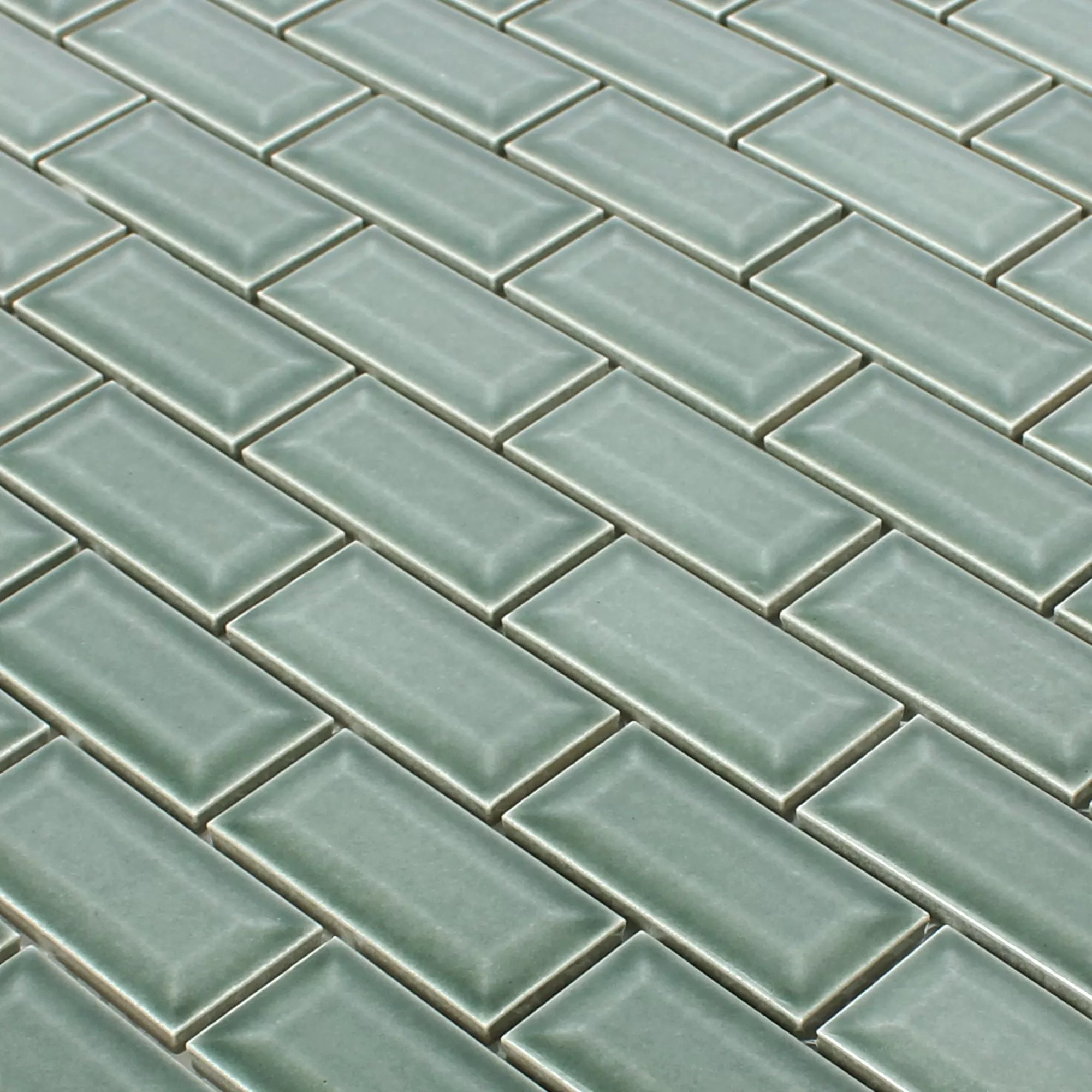 Mozaika Ceramiczna Metro Z Faset Picton Petrol Błyszczący