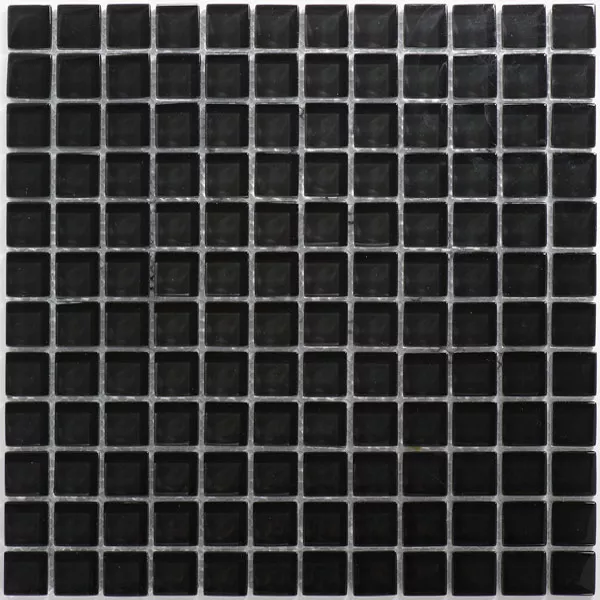 Mozaika Szklana Płytki Uni 23x23x8mm Czarny