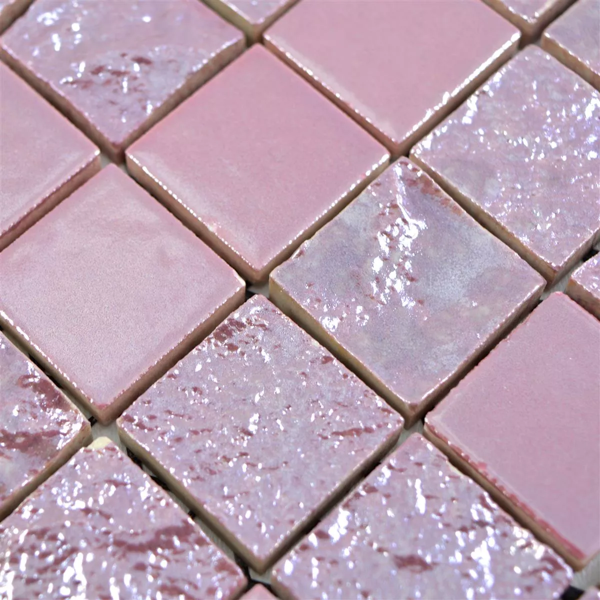 Próbka Mozaika Ceramiczna Płytki Shogun 3D Różowy