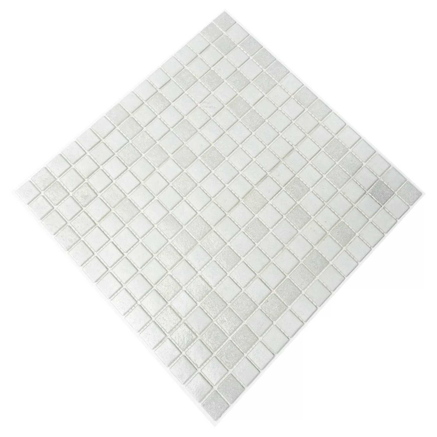 Mozaika Szklana Płytki Biały Mix